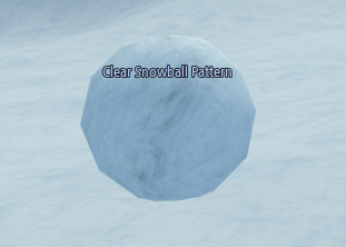 Mabinogi Clear Snowball Pattern, Winter Painter Event