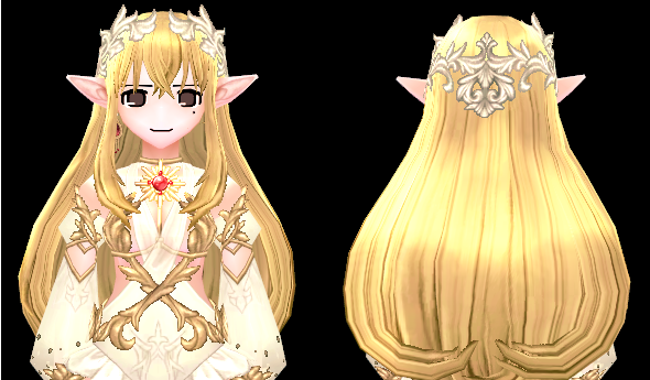 Mabinogi Solaris Wig and Hairpiece (F)