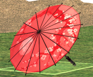 Mabinogi 12th Anniversary Homestead Classic Eastern Floor Umbrella