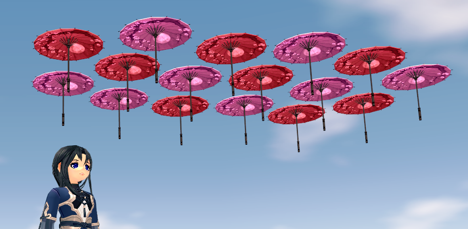 Mabinogi 12th Anniversary Homestead Classic Eastern Sky Umbrella