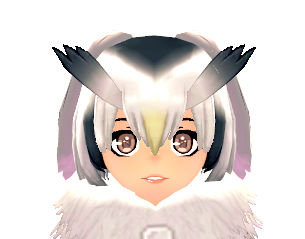 KEMONO FRIENDS X Mabinogi Northern White-Faced Owl Wig Female