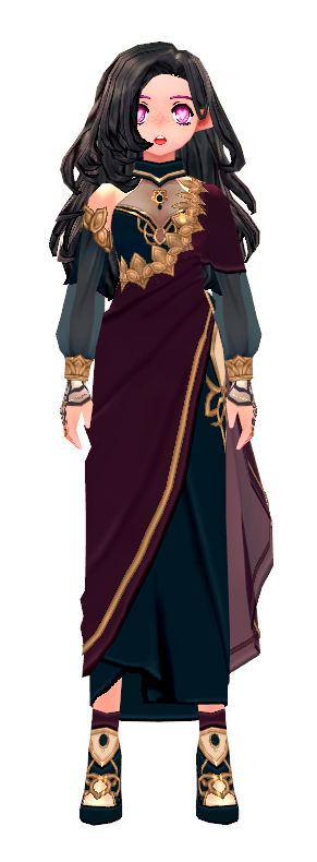 Mabinogi Elegant Lotus Shawl Dress (F)