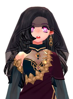 Mabinogi Elegant Lotus Wig and Shawl (F)