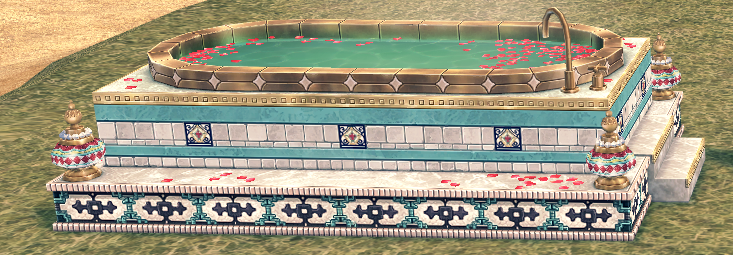 Mabinogi Homestead Elegant Lotus Healing Bathtub