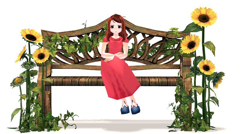 Mabinogi Sunflower Bench