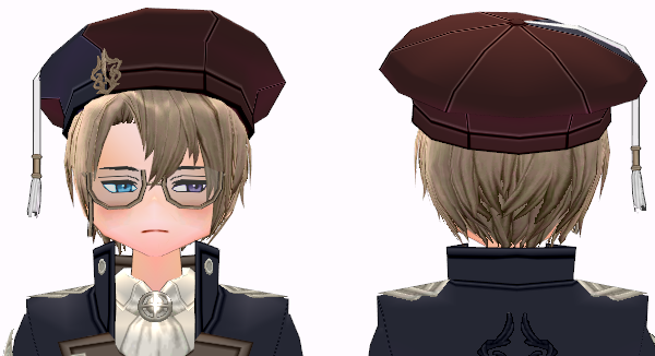 Mabinogi Scholar Cap and Wig (M)