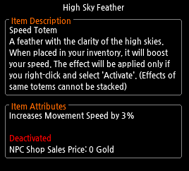 Mabinogi High Sky Feather