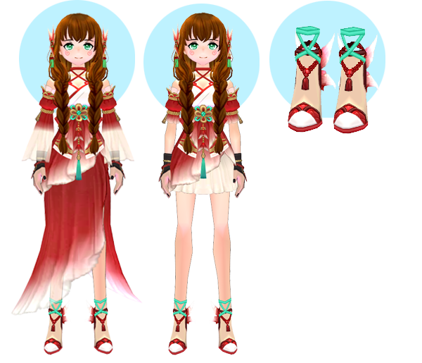 Mabinogi Deep Sea Mermaid Dress (F), Mabinogi Shallow Waters Mermaid Dress (F), Mabinogi Deep Sea Mermaid Heels (F)