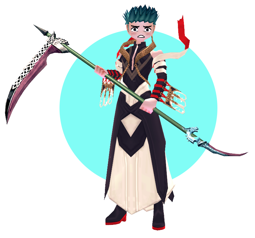 Mabinogi Guardian Scythe Staff Appearance Scroll