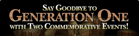 Say Goodbye to Generation One with Two Commemorative Events!