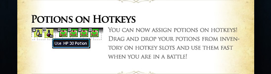 Potions on Hotkeys